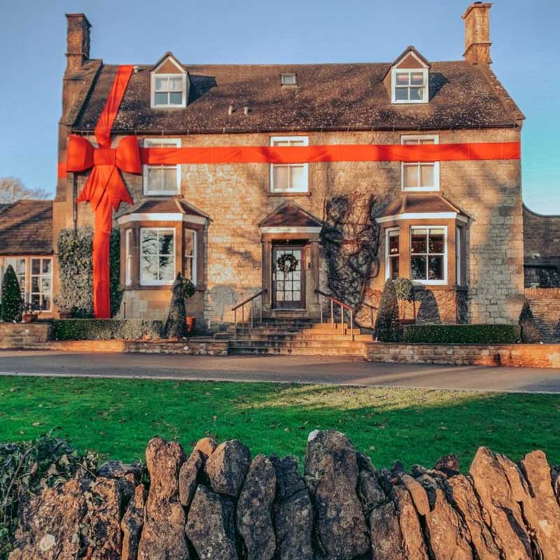 Dormy House with Christmas Bow